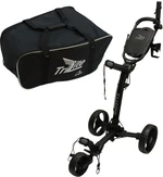 Axglo TriLite 3-Wheel SET Black/Black Wózek golfowy ręczny