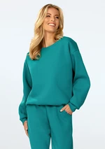 DKaren Woman's Sweatshirt Rehema Marine Green