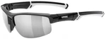 UVEX Sportstyle 226 Black/White/Litemirror Silver Okulary rowerowe