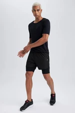 DeFactoFit Slim Fit Premium Sports Shorts With Legginng