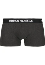 Men's boxers Double Pack black/charcoal