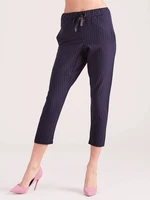 Navy pants 7/8 with white pinstripes Yups