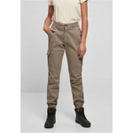 Women's Cargo High-Waisted Softtaupe Trousers