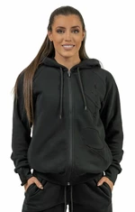 Nebbia Classic Zip-Up Hoodie INTENSE Signature Black M Fitness pulóverek