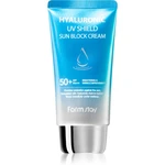 Farmstay Hyaluronic UV Shield Sun Block Cream ochranný pleťový krém s kyselinou hyaluronovou SPF 50+ 70 g