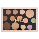 Makeup Revolution Pro HD Amplified Palette The Face Works - Light Medium paleta multifunkcyjna 15 g