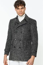 PLT8329 DEWBERRY COAT-PATTERNED LIGHT GREY