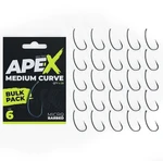 RidgeMonkey háčky Ape-X Medium Curve Barbed Bulk Pack 25 ks vel.6