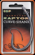 ESP háčky bez protihrotu Curve Shanx Barbless vel. 10