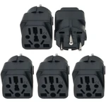 (5 Pack) Universal to Israeli Electrical Plug Adapter - AC 100~250V Max 10A