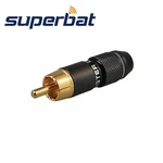 Superbat RCA Straight Male Crimp Grey RF Coaxial Connector for Cable 50-5