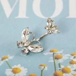 Fashion Sexy Butterfly Crystal Belly Button Piercing Ring Cute Belly Piercing Ring Navel Ring For Woman Body Jewelry Accessories