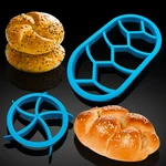 Cookie Bread Stamper Circular Oval Bread Molds Fan Shaped Pastry Cutter Dough Press Bread Roll Form Dough Cookie Cake Baking