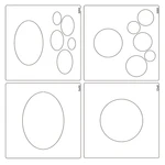 Masking Stencils Oval and Circle Background Template Cutting Dies Scrapbooking Paper Embossing DIY Card Craft Texture Decorative