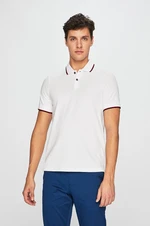 Bavlněné polo tričko Armani Exchange bílá barva, hladké, 8NZF75 Z8M5Z