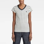 G-STAR Tričko - Eyben stripe slim v t wmn ss béžové