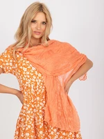 Orange viscose women's scarf