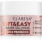 Claresa Soft&Easy Builder Gel podkladový gél na nechty odtieň Gold Prosecco 45 g