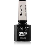 Claresa SoakOff UV/LED Color Nude gélový lak na nechty odtieň 122 5 g