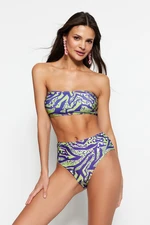 Női bikini szett Trendyol TBESS22BT0018/Blue-Multicolor