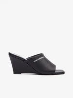 Karl Lagerfeld Rialto Open Toe Mule Pantofle Černá