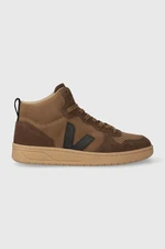 Sneakers boty Veja V-15 Suede hnědá barva, VQ0303310B