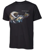 Savage gear tričko cannibal tee black - xxl