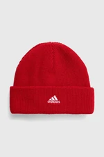 Čepice adidas Performance LK BEANIE červená barva, z husté pleteniny, IY7842