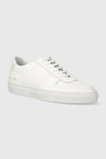 Kožené sneakers boty Common Projects Bball Low in Leather bílá barva, 2155