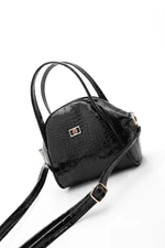 Marjin Women's Clutch & Shoulder Bag Larfe Black