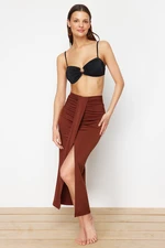 Trendyol Brown Maxi Woven Skirt