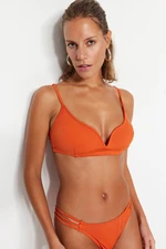 Trendyol Tile Triangle V-Round Bikini Top