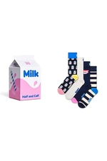 Ponožky Happy Socks 4-Pack Milk Carton Gift Set P001724