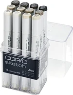 Copic Sketch Cartuccia d'inchiostro Warm Grey 12 pezzi