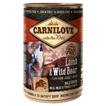 CARNILOVE Dog lamb & wild boar grain free pre psov 400 g