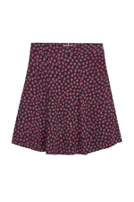 Tommy Hilfiger Skirt - ABO ALLOVER HEART VISCOSE SKIRT blue