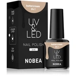 NOBEA UV & LED Nail Polish gélový lak na nechty s použitím UV/LED lampy lesklý odtieň Buttercream #41 6 ml