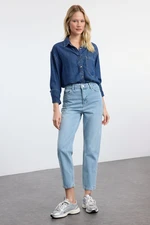 Trendyol Blue High Waist Mom Jeans