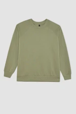 DEFACTO Oversize Fit Crew Neck Thick Basic Sweatshirt