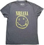 Nirvana Tričko Yellow Happy Face Unisex Brindle M