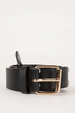 DEFACTO Women's Faux Leather Classic Belt