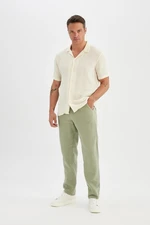 DEFACTO Relax Fit Straight Leg Cotton Trousers