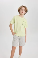 DEFACTO Boy's Crew Neck Short Sleeve T-Shirt