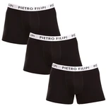 3PACK pánské boxerky Pietro Filipi černé