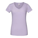 Lavender Women's T-shirt Iconic Vneck Fruit of the Loom