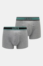 Boxerky Levi's 2-pack pánské, šedá barva, 37149-1019