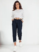 Women's striped sweatshirt STRIPEON ecru Dstreet