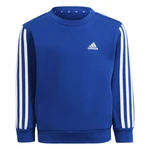 Dětská mikina adidas  Essentials 3-Stripes Crew Neck Royal Blue