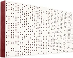 Mega Acoustic FiberPRO120 Binary Diffuser Negative White/Dark Red Chłonny panel z drewna