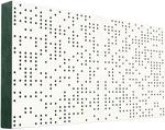 Mega Acoustic FiberPRO120 Binary Diffuser Negative White/Green Panel de madera absorbente